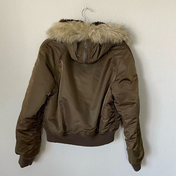 Rare Alpha Industries N-2B Barricade Khaki Bomber Alaska Jacket  Size M - Picture 8 of 10